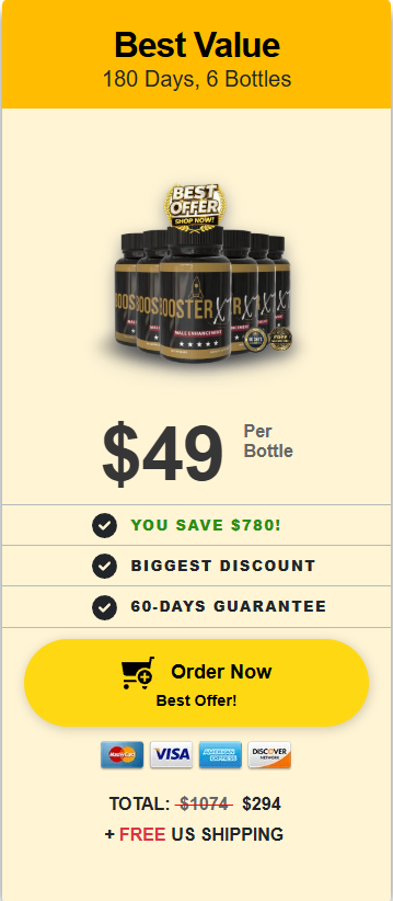 Booster XT Price 6 bottle